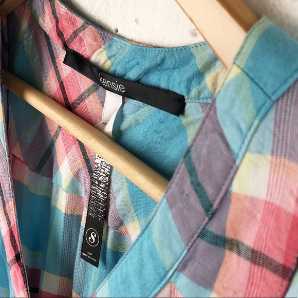 Kensie Plaid Summer Dress - Picture 5 of 9